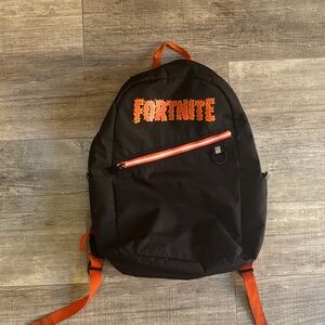 Fortnite Black and Orange Backpack for Men